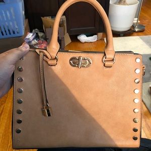 Tan Satchel Bag